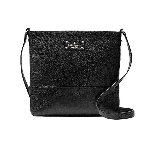 Kate Spade women’s black leather shoulder bag L99-12 - Picture 1 of 5
